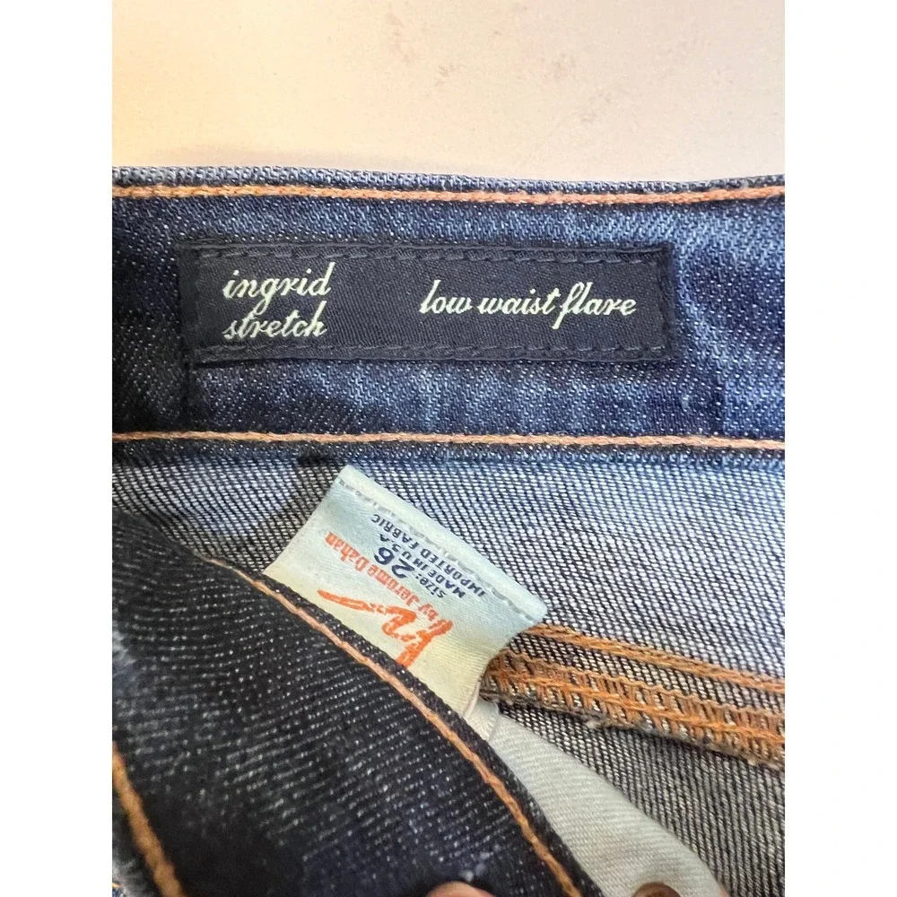 Citizens of Humanity Bootcut Jeans Womens 26 Blue Good Distressed Low Rise Denim
